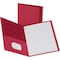 Business Source 2-Pocket Folder with Prong Fasteners, Red, PK25 BSN78510 - alternate 1